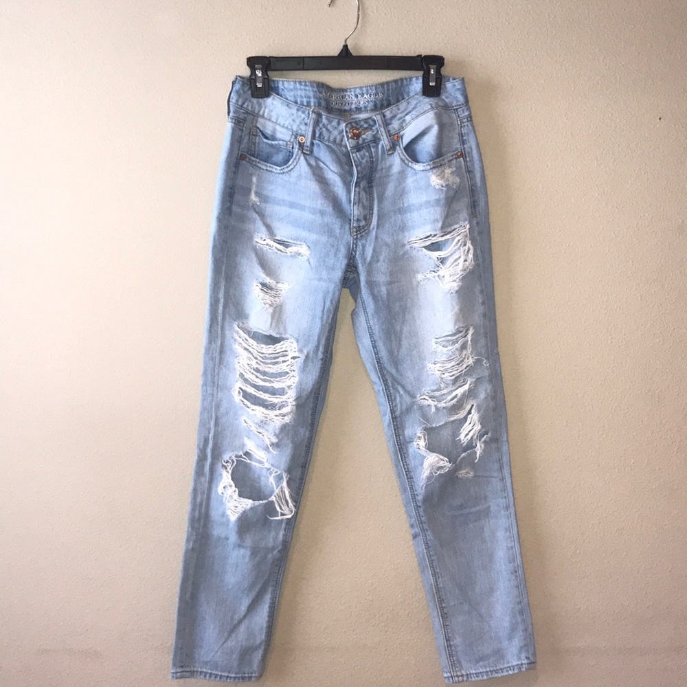 American Eagle Tomgirl Ripped Jeans